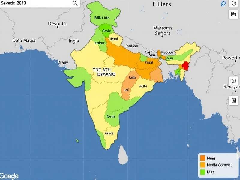 Download Distribution Across Indian States Map of India showing Saree Dash Dynamo download distribution by state
